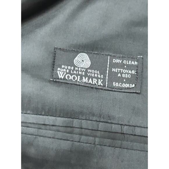 Lauren Ralph Lauren Mens Sport Coat Jacket Long Sleeve Wool Black Size 48R - Picture 4 of 9